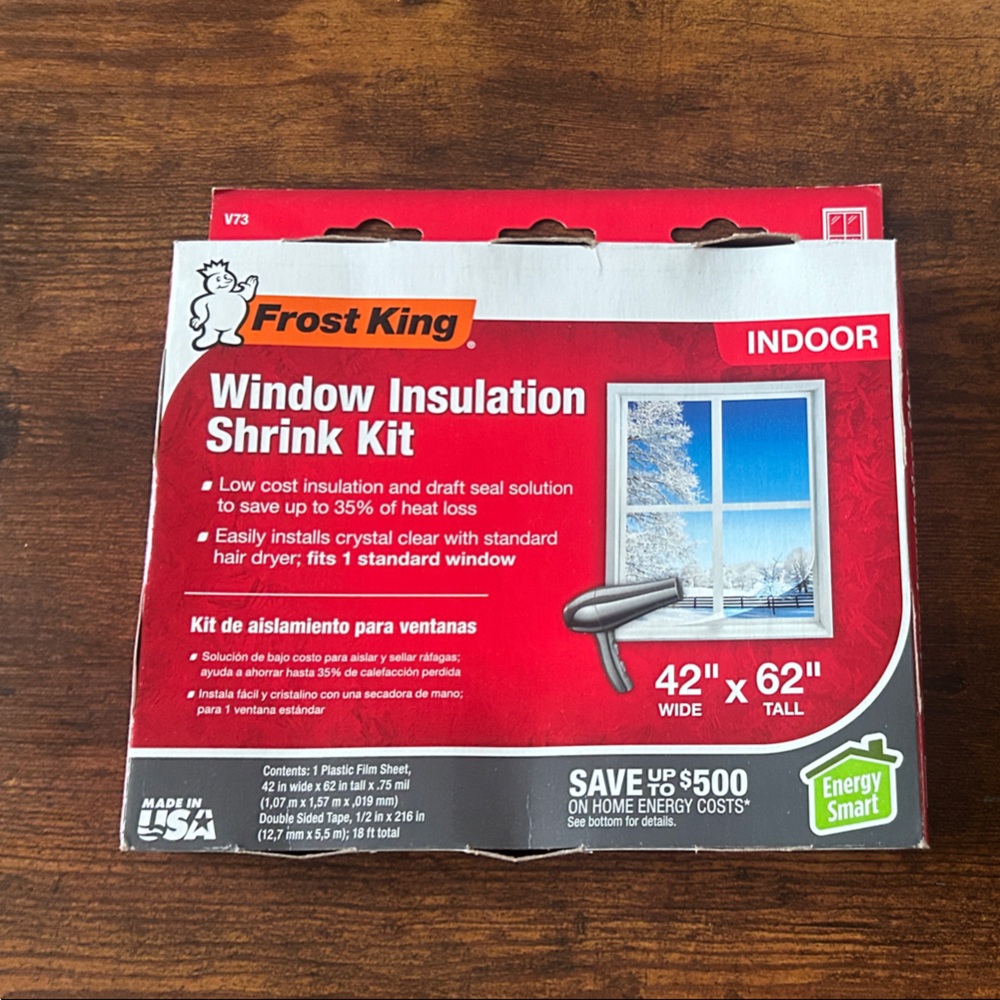 Window Insulation Shrink Kit - Red Packaging